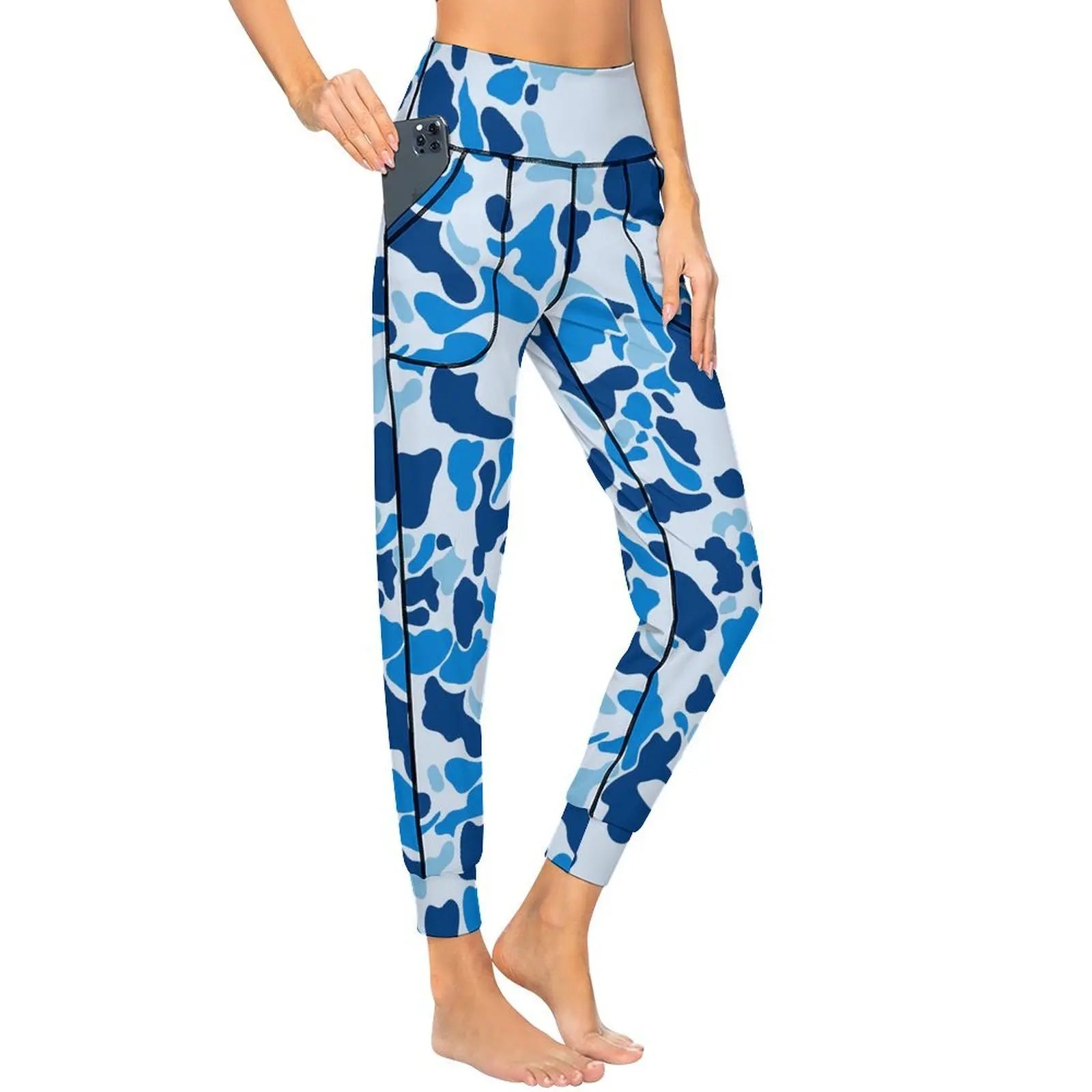 Snow Camo 2XL Personality Leg Pants Yoga jogging pants Fashion Women Upscale Tight-fitting Leg Pants for Sport